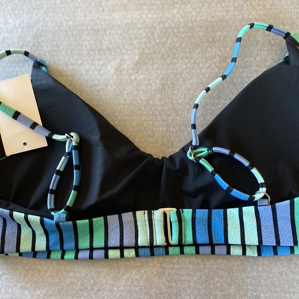 HURLEY Bombay Stripe Bralette Bikini Top - Picture 2 of 4